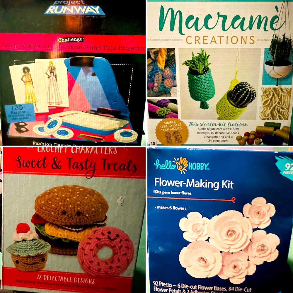 4 new in box crafts kits